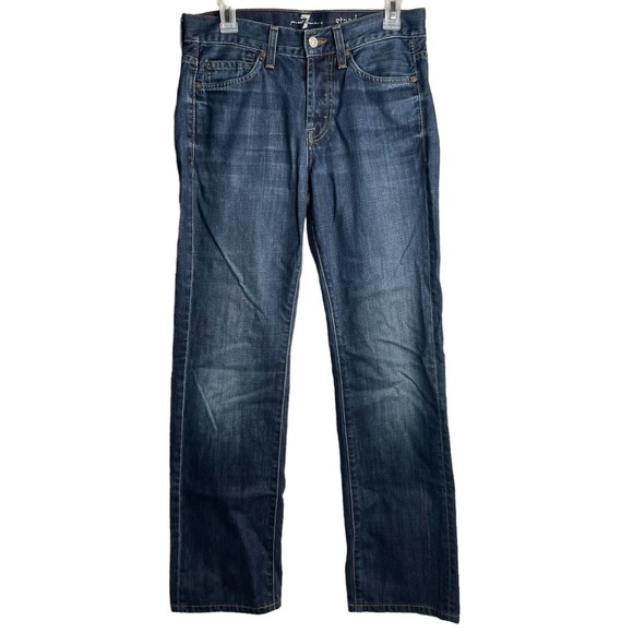 7 for all mankind standard fit straight leg jeans mens size 29 - Picture 2 of 6